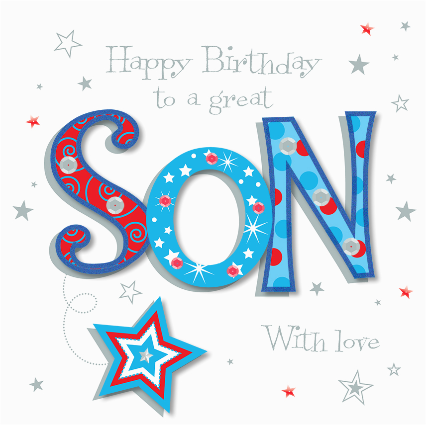 kctpmwe30061 great son happy birthday greeting card by talking pictures cards