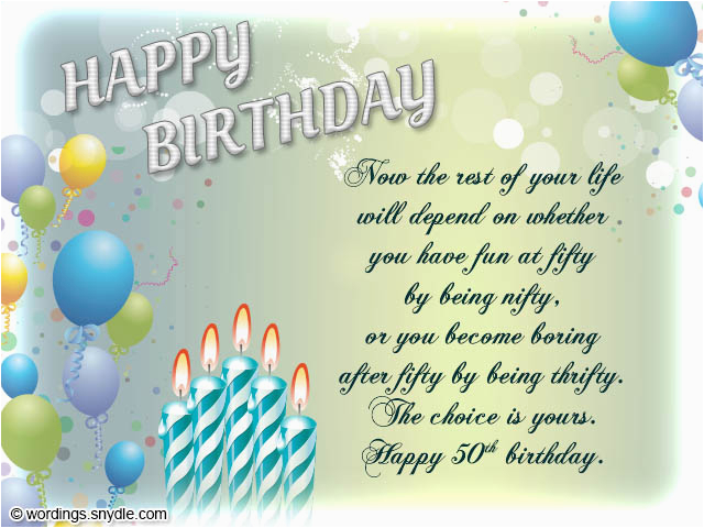Birthday Card Sms Messages 50th Birthday Wishes Messages And 50th