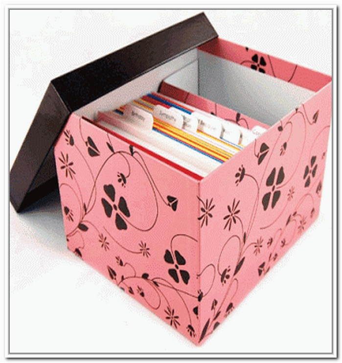 greeting card storage box