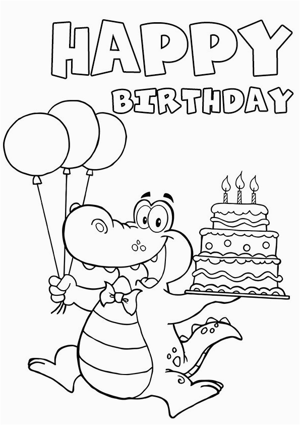 Birthday Card Template Black and White Cool and Funny Printable Happy
