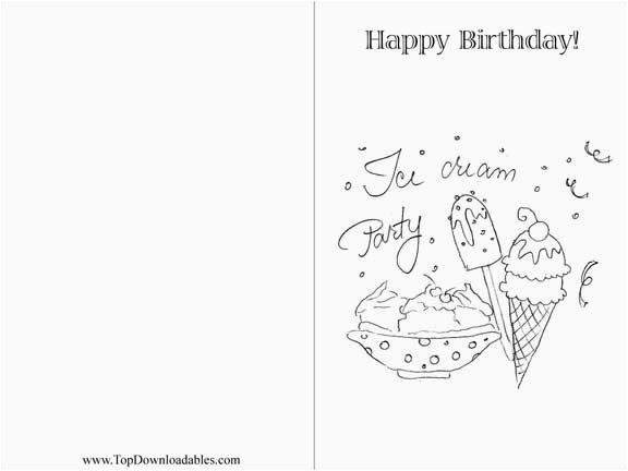 free printable black and white happy birthday cards