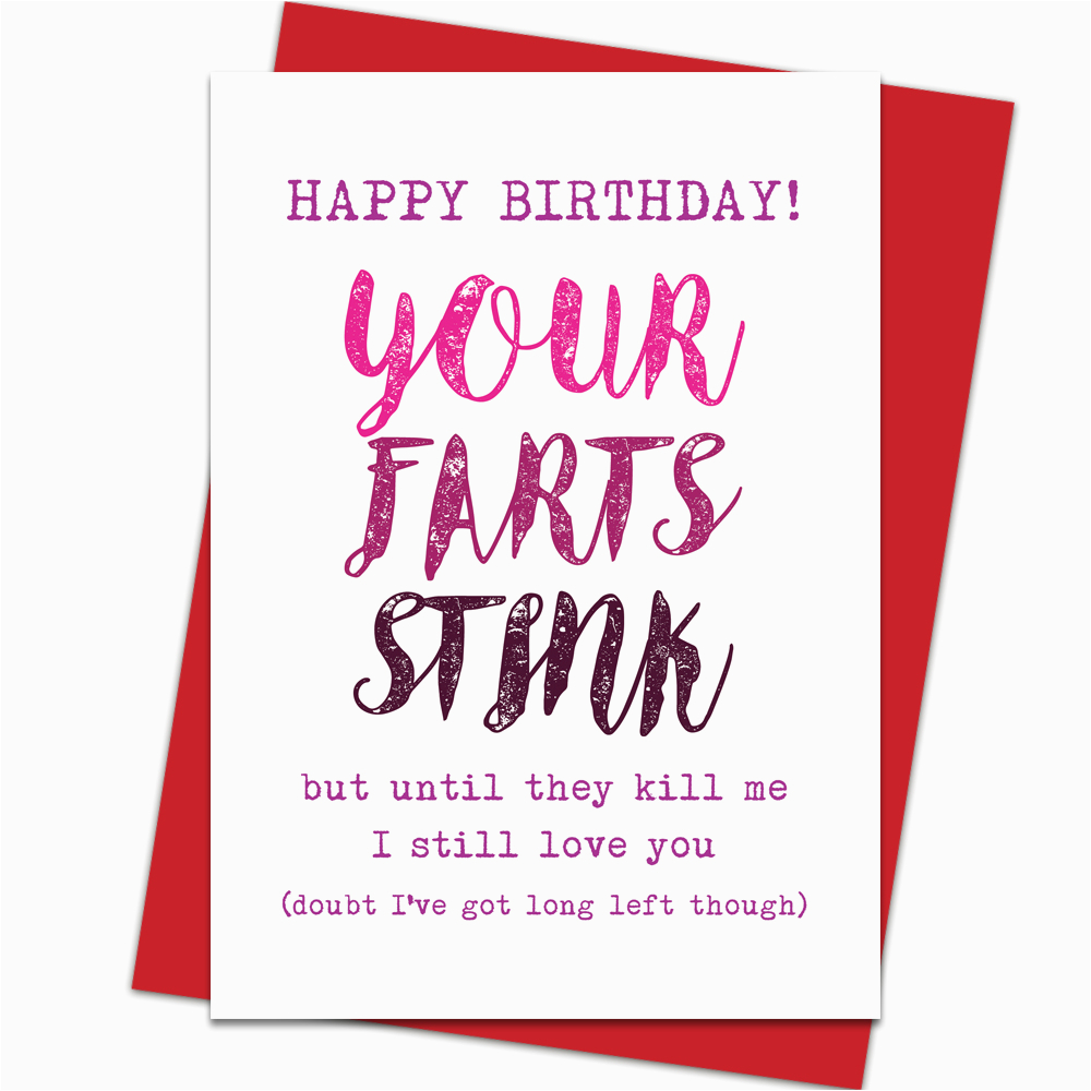 funny happy birthday card boyfriend husband girlfriend