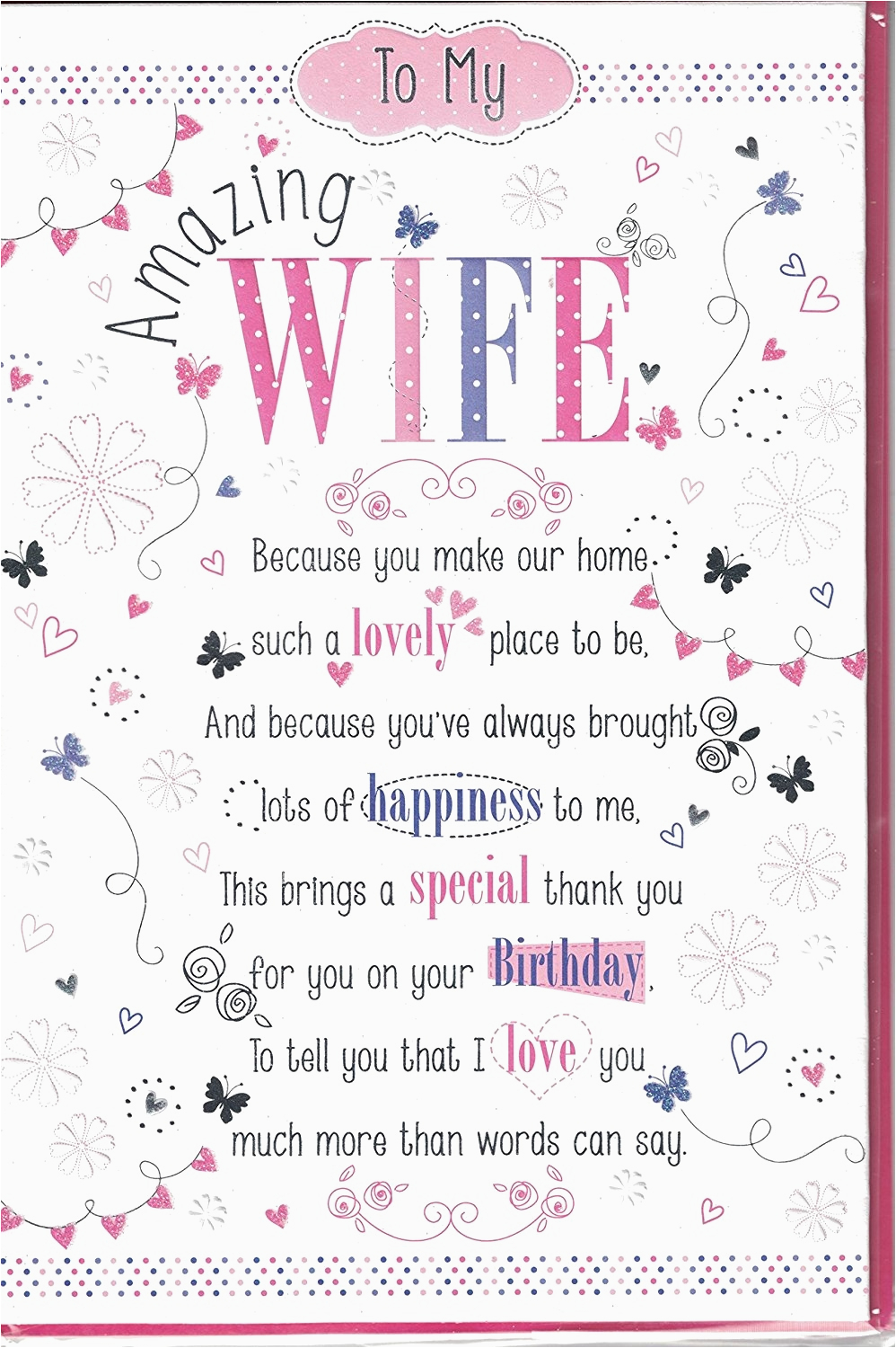 Birthday Card Verses For Wife Happy Birthday To My Beautiful Wife Poem 