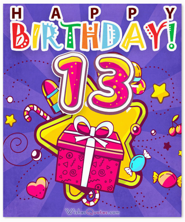 13th birthday wishes