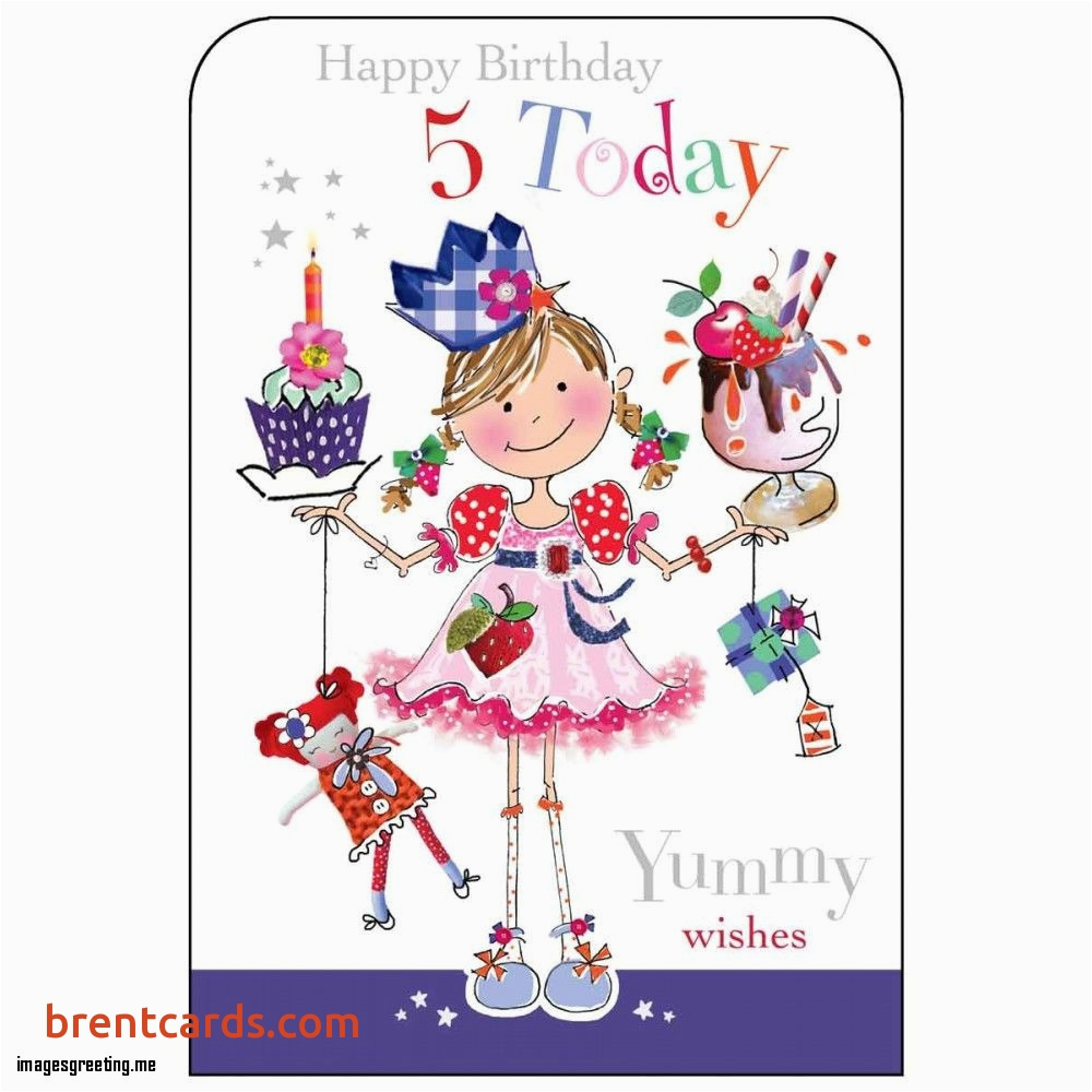 birthday card for 5 year girl lovely awesome happy birthday 5 today girls birthday card karenza
