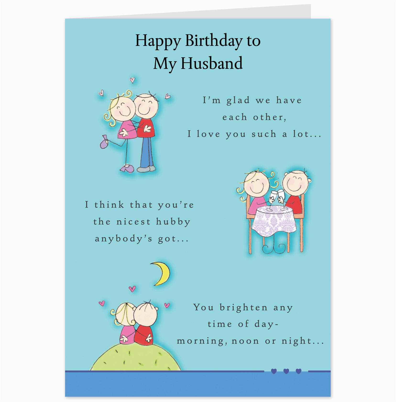 birthday card for husband intended for birthday card for