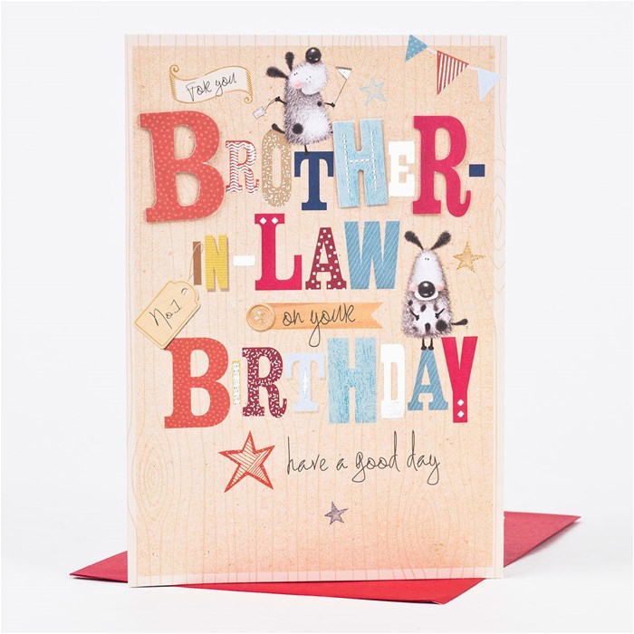 birthday card for you brother in law only 79p