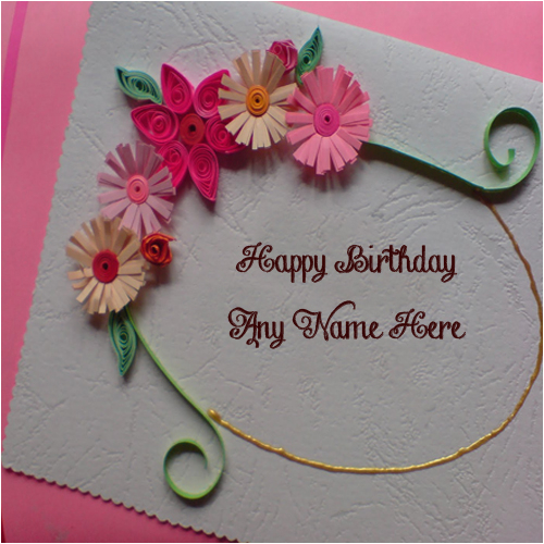 unique handmade birthday wish card for brother name write free