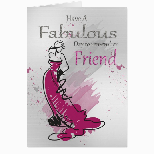 friend birthday greeting with female card 137126787240441636
