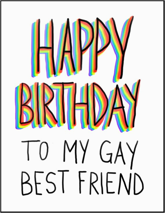 items similar to birthday card happy birthday to my gay