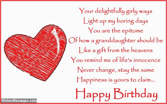 birthday poems for granddaughter wishesmessages com