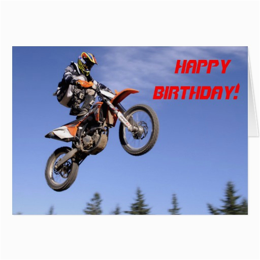 motocross tricks birthday card 137078405756367266