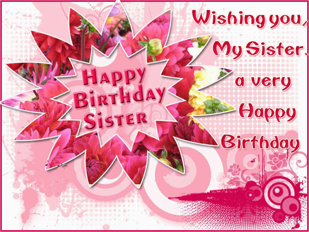 happy birthday sister greeting cards hd