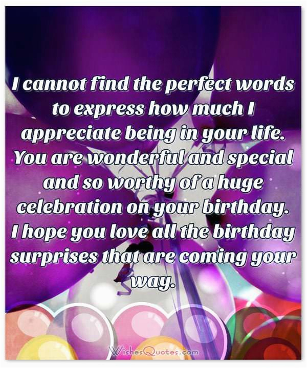 birthday wishes someone special