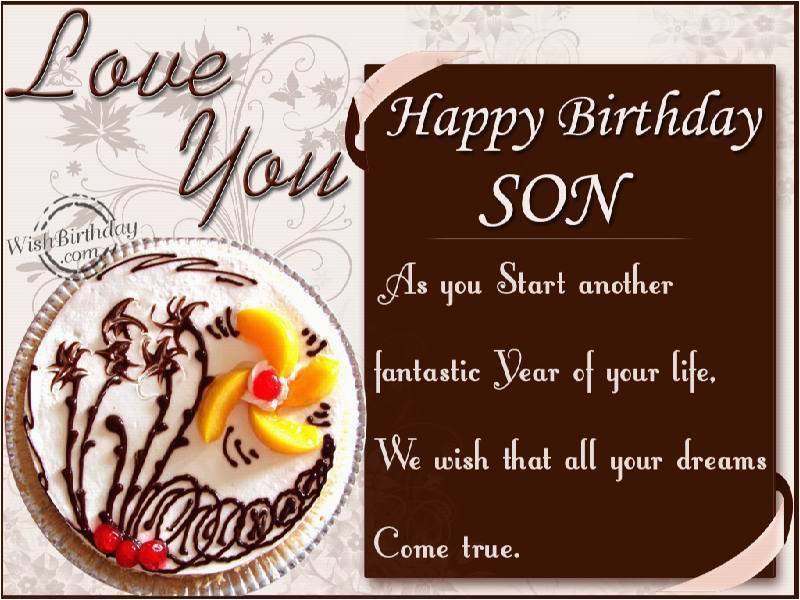 birthday wishes to son from parents wishbirthday com