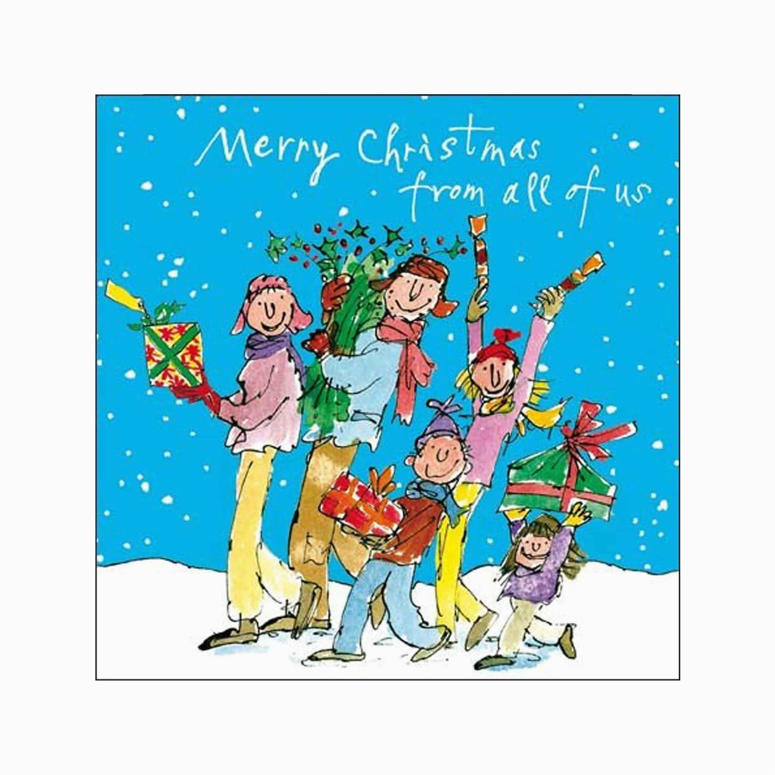 all of us christmas quentin blake xmas card same day