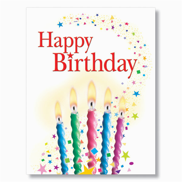 Birthday Cards order Online Candles and Confetti Birthday Card