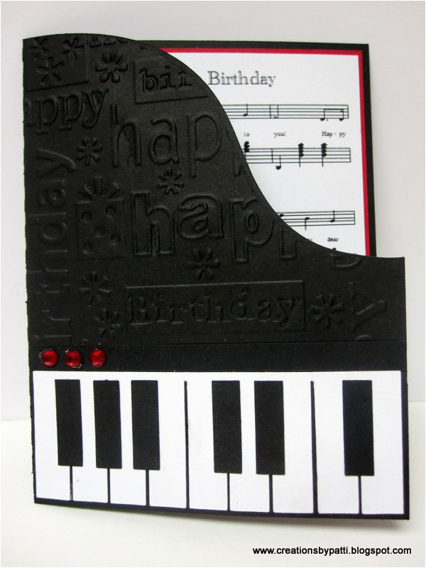 piano birthday card