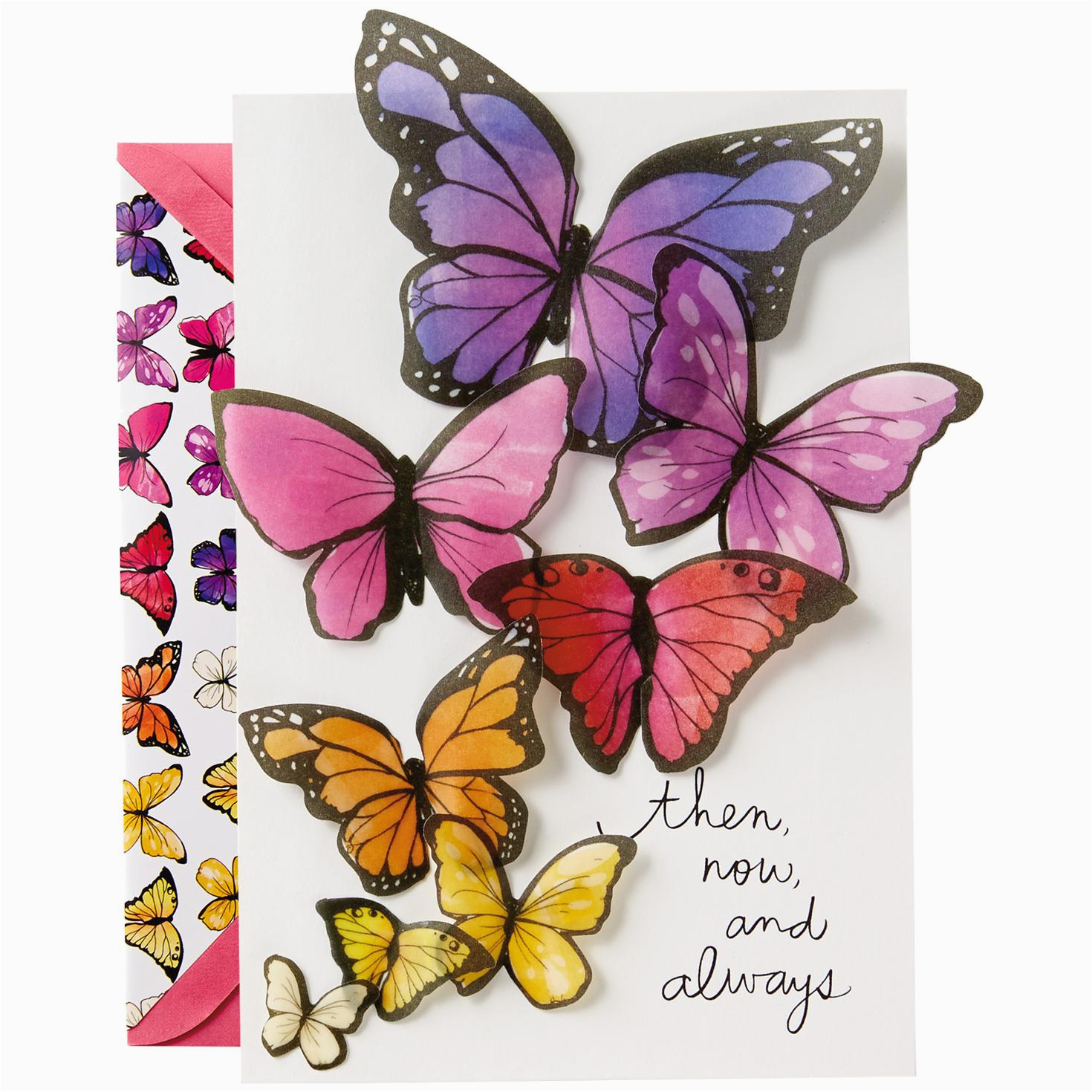 butterflies birthday card for sister 699lad1830