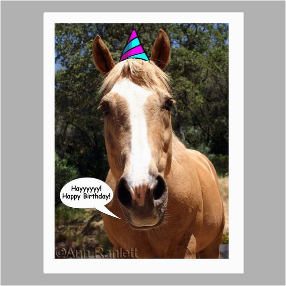 items similar to birthday card party horse photo 5