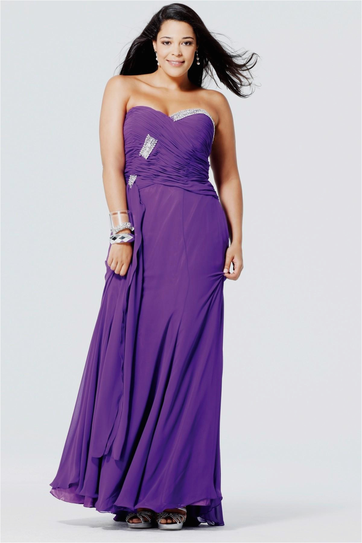 list detail plus size purple party dresses
