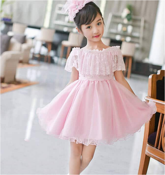 cute 5 pink designer birthday party dresses for little girls