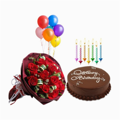 birthday surprise collection chocolate truffle cake