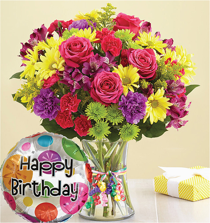 birthday flower bouquet pictures simple colorful