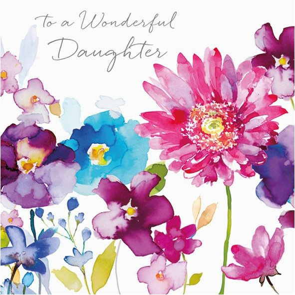 wild flowers daughter birthday card karenza paperie