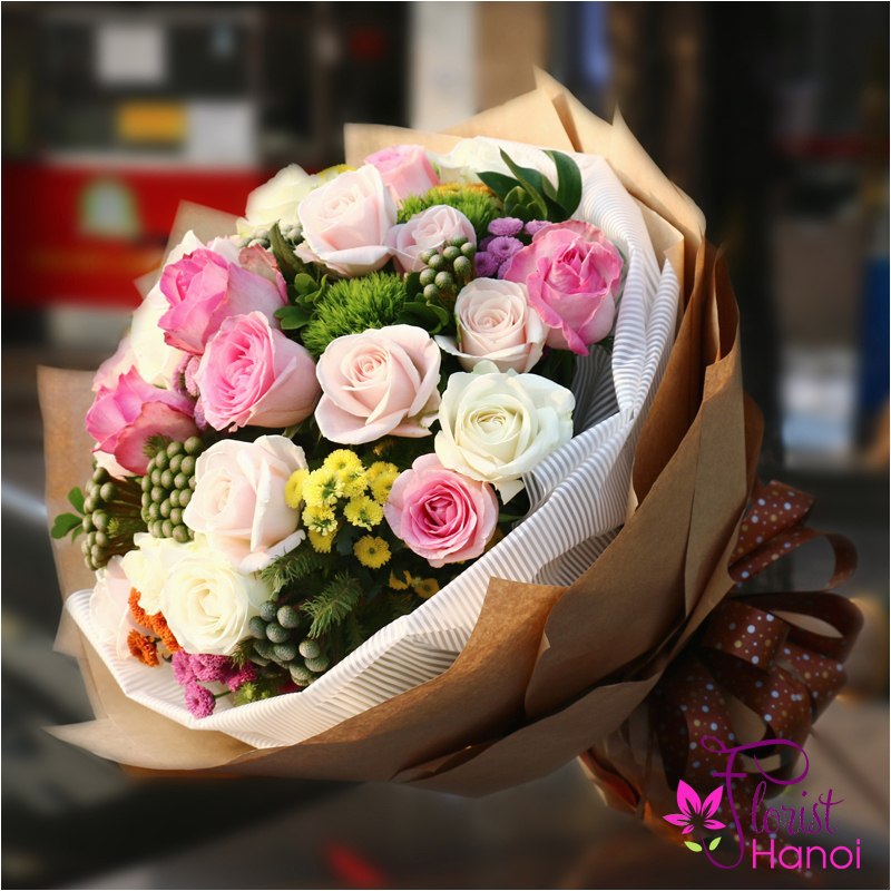 bouquet flowers for my girlfriend in hanoi