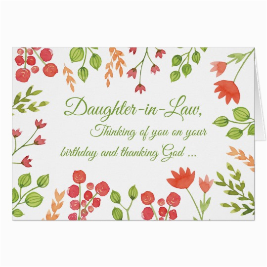 daughter in law birthday flowers religious card zazzle com