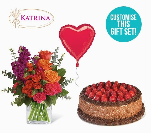 chocolate cake birthday flowers gift set send gifts to