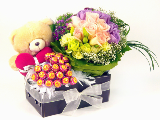 florist gift set three times the charm birthday gift