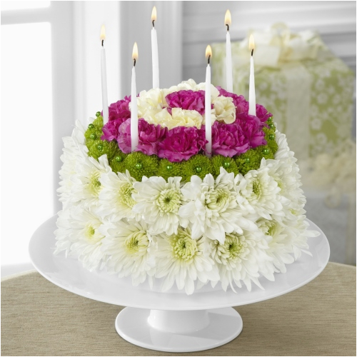 wonderful wishes floral birthday cake ital florist toronto