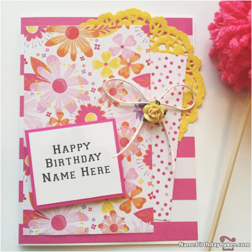 greeting card birthday with name