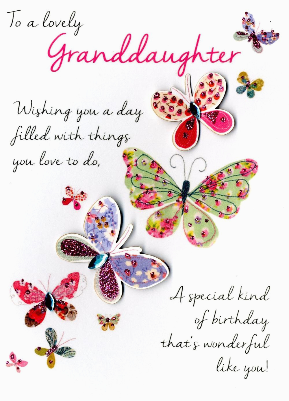 Birthday Greeting Cards for Granddaughter Lovely Granddaughter Birthday Greeting Card Cards