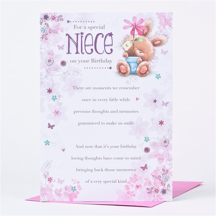birthday card special niece only 89p