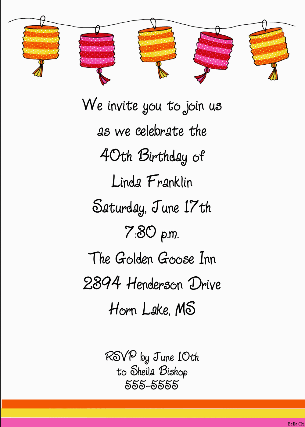 invitations for birthday party for adults free