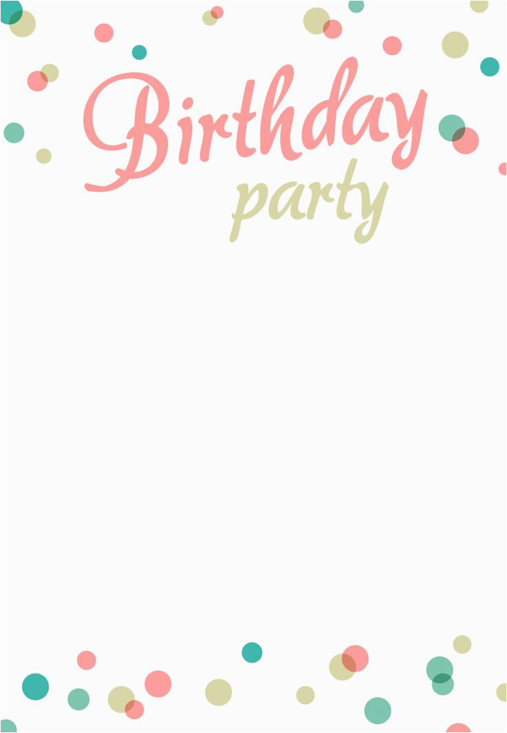 birthday invitation templates