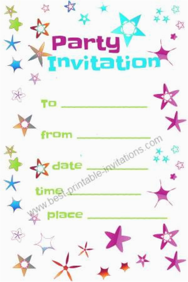 free party invitation to print out