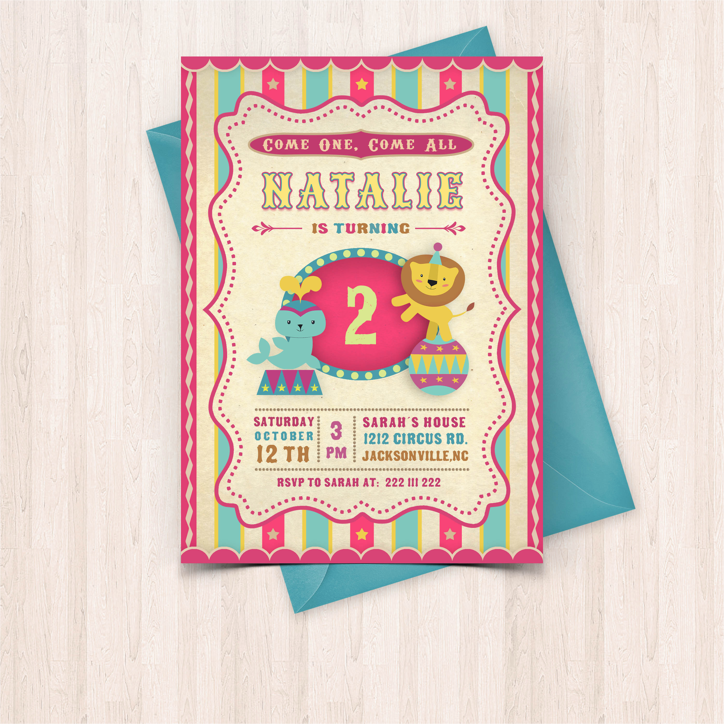 printable circus birthday invitations free thank you cards to print at home