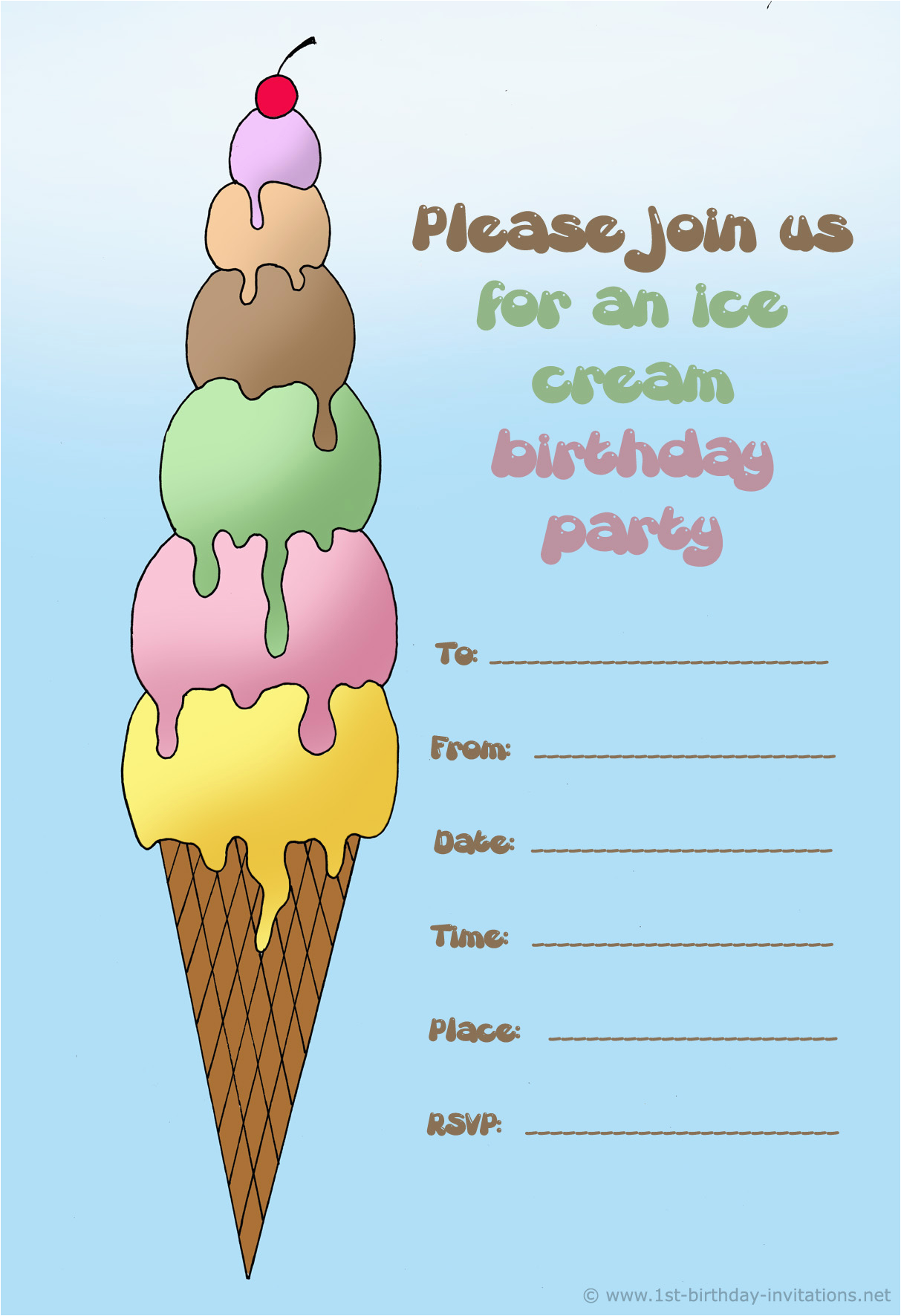 printable birthday invitations