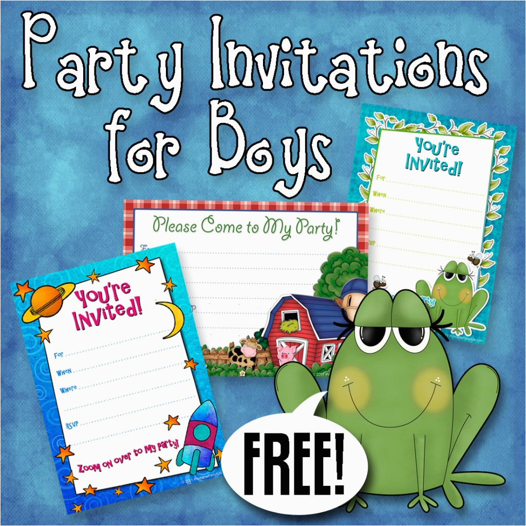 boys birthday invitations