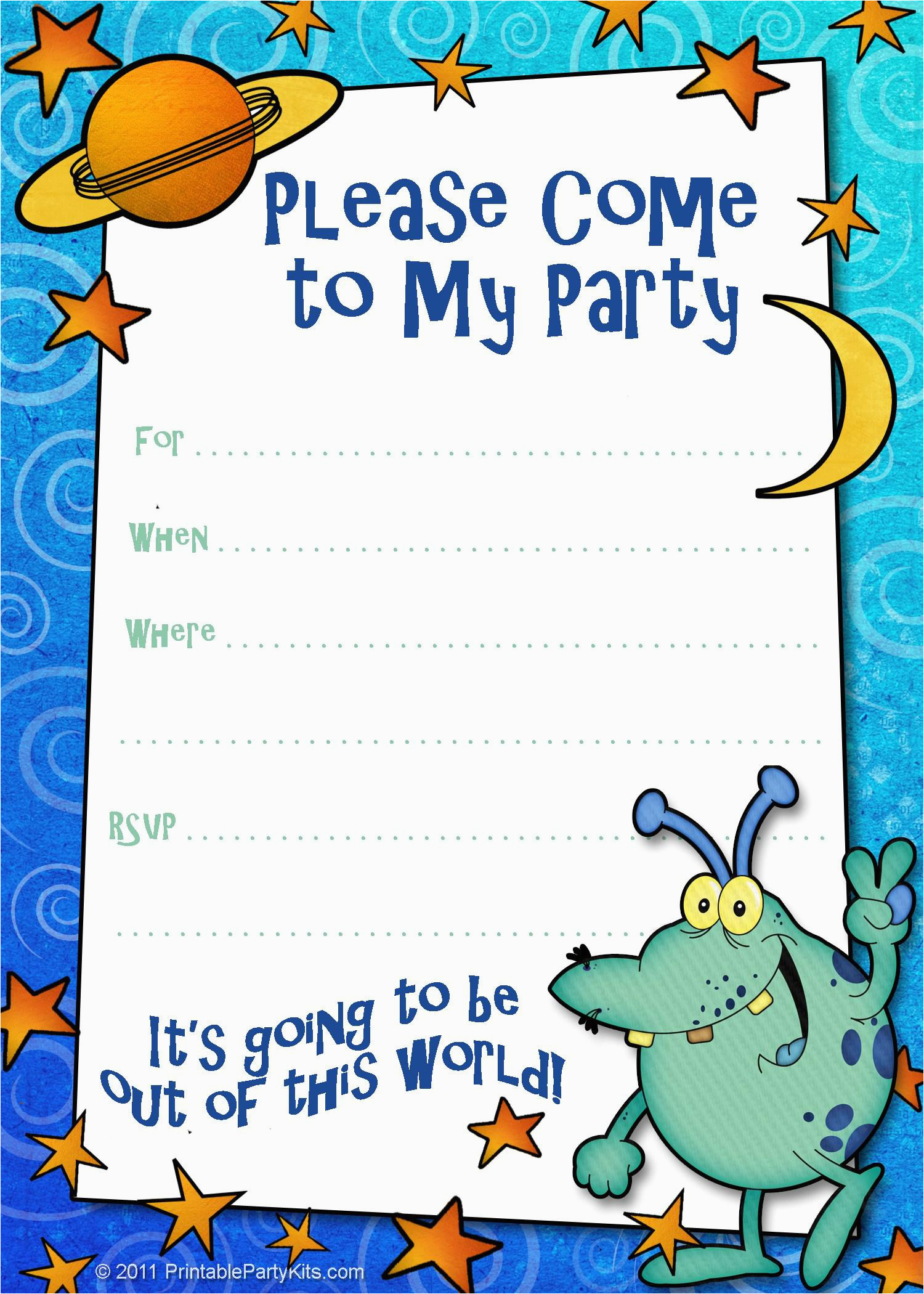 Free Printable Birthday Invitation