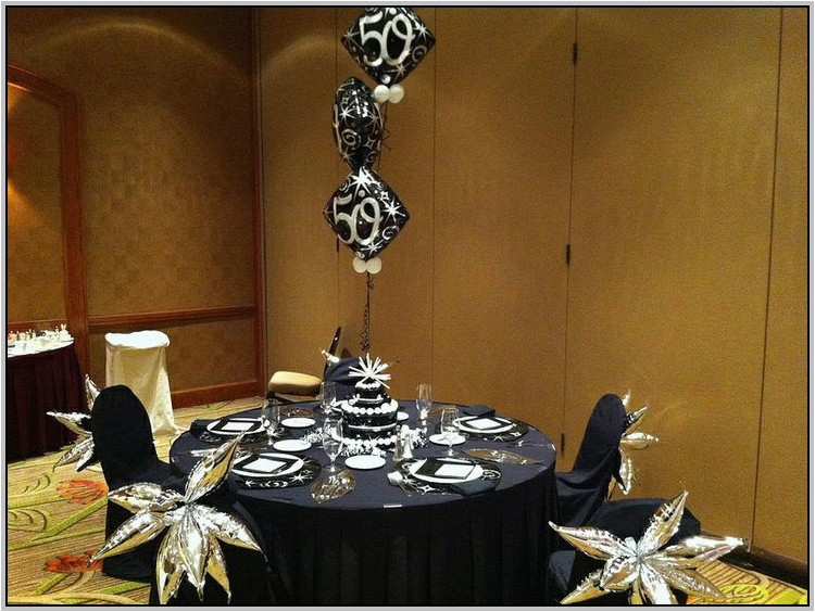 Black and White 50th Birthday Decorations 50th Birthday Party Decorations Black and Silver