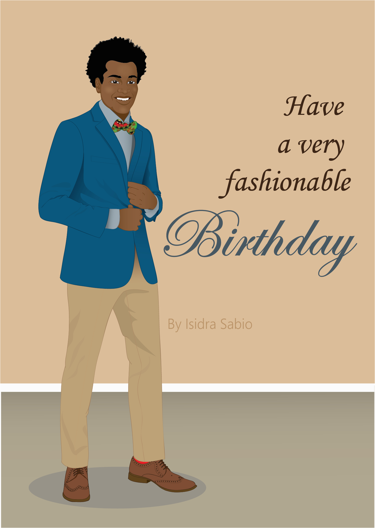 birthday man have a fashionable birthday card