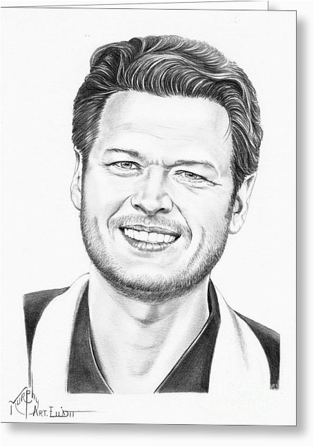 blake shelton drawing by murphy elliott