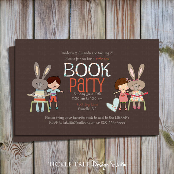 book party invitations