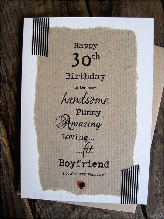 30th birthday card for boyfriend