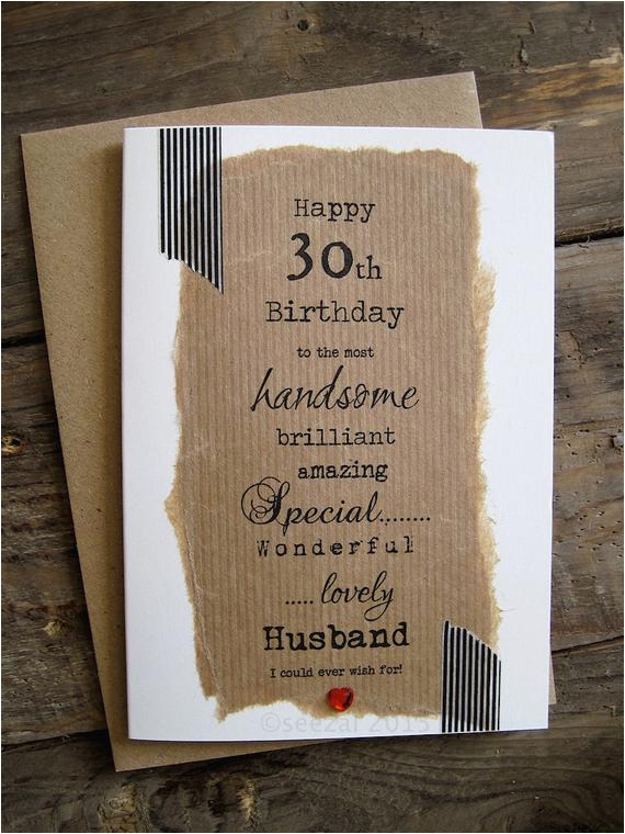 30th 40th 50th birthday card for husband boyfriend wife